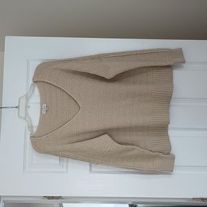 Lucky Brand Off White V-Neck Sweater